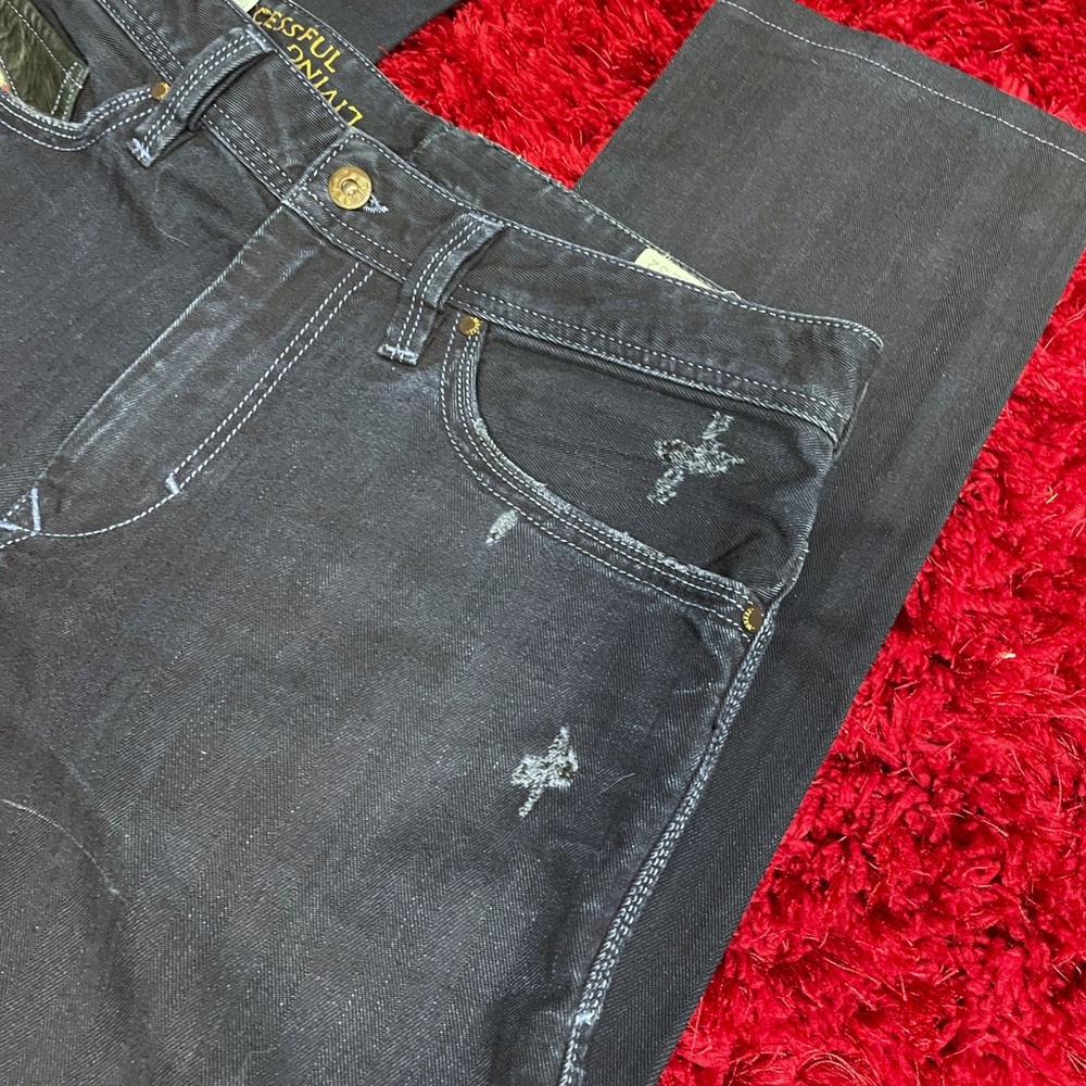 Diesel Thanaz Slim Skinny Blue Jeans 32 x 32 Light 0601K - Picture 6 of 13